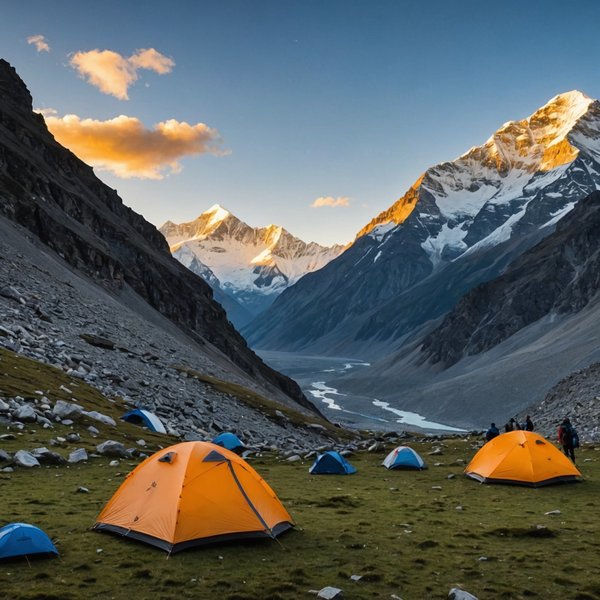 Comment organiser un camping pour une expédition de randonnée dans les montagnes de l'Himalaya?