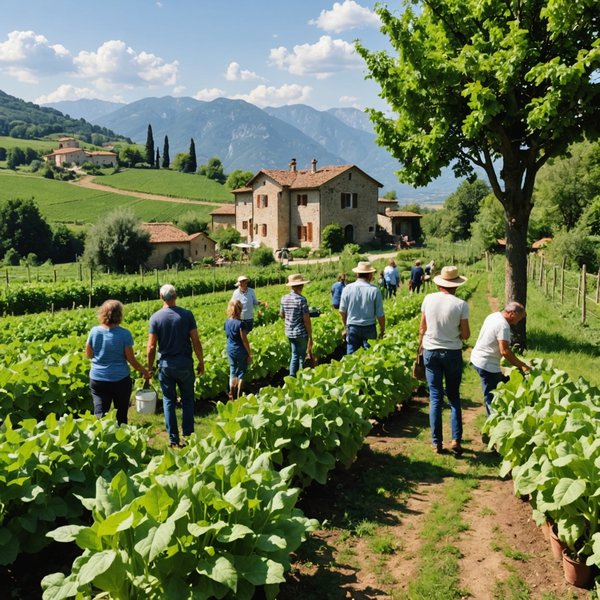Comment organiser un séjour dans une ferme biologique en Italie avec des ateliers de jardinage et des dégustations de produits locaux?